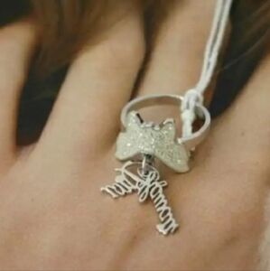 Dior Silver Butterfly Ring with Hawaii Charm/ Never Worn